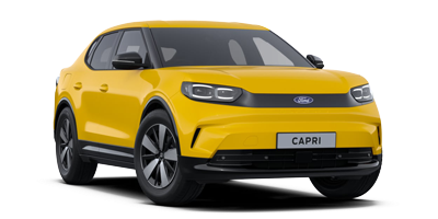 All-Electric Ford Capri - Vivid Yellow